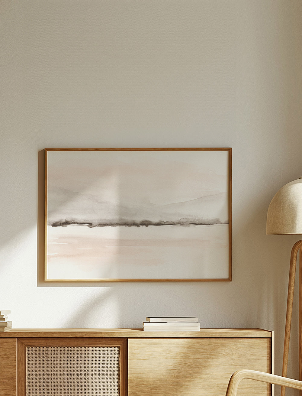Sandsberg | Aquarelllandschaft N 48 Koralle & Warm Grau