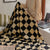Kontrastierendes Schachbrett-Multipurpose-Flanell-Decke
