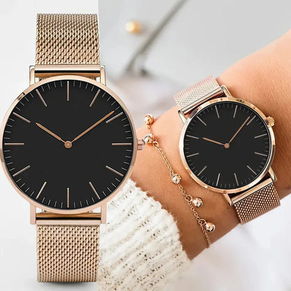 Sandsberg | Luxus Roségold Damen Armbanduhr - Elegante Uhr