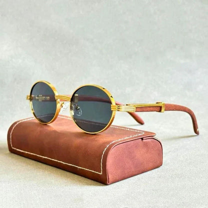 BlissGlow –   Holzsonnenbrille der Retro-Serie