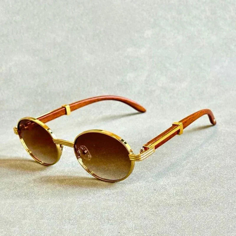 BlissGlow –   Holzsonnenbrille der Retro-Serie