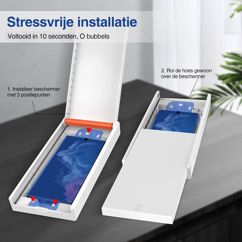 Premium Displayschutzfolie mit Installationsbox für Galaxy S23 Ultra