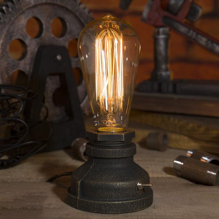 Sandsberg | Zeitgenössische Industrielle Steampunk Runde Glas 1-Licht Tischlampe für das Unterhaltungszimmer