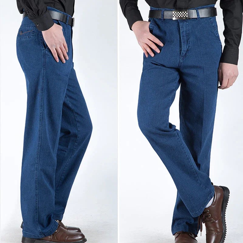 Jeans mit geradem Schnitt und hoher Taille für Herren