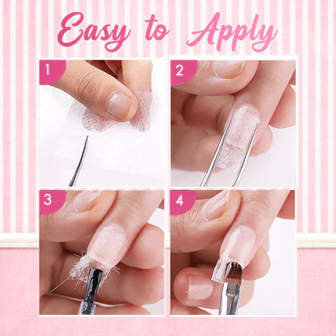 Seide-Glasfaser-Nagelverlängerung