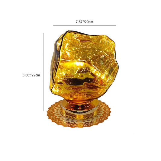Zeitgenössische kreative Glas Lava Design 1-Licht Tischlampe für das Schlafzimmer