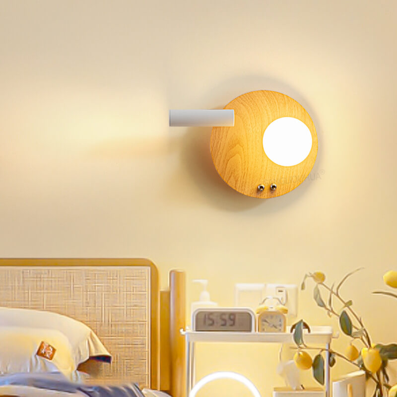Nordic Creative Iron Round Square LED Wandleuchte Lampe