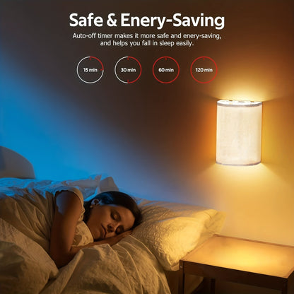 Sandsberg | RadiantWall Wireless Wandlichter (2er-Pack) – Wiederaufladbare LED-Lampen mit Fernbedienung