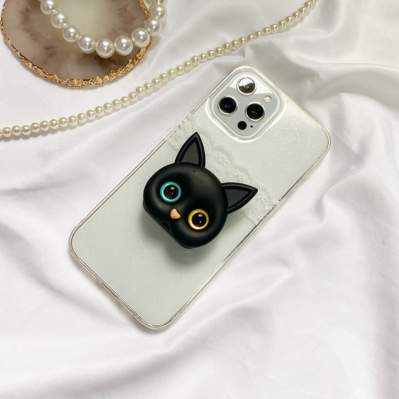 3D Süßes Kätzchen Handyhalter mit mini Spiegel