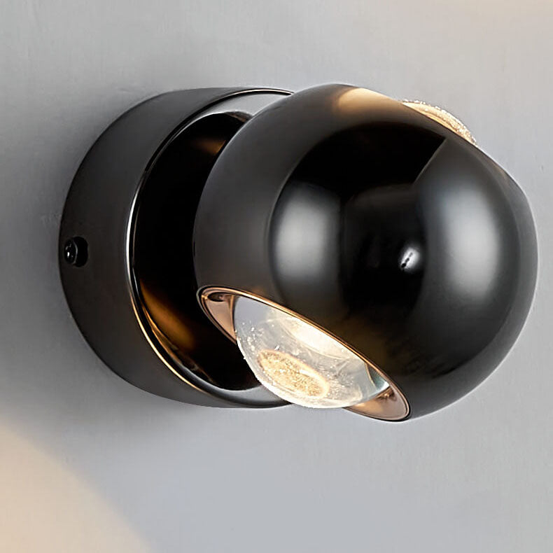 Modern minimalist einfarbig rund drehbar Eisen Aluminium COB LED Wandleuchte lampe