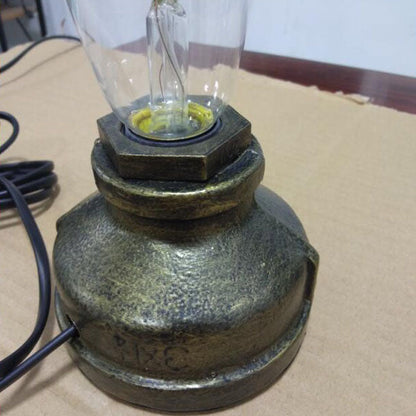 Sandsberg | Zeitgenössische Industrielle Steampunk Runde Glas 1-Licht Tischlampe für das Unterhaltungszimmer