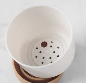 Sandsberg | Selbstbewässernder Blumentopf für Orchideen und Pflanzen – Kunststoff Pflanzgefäß