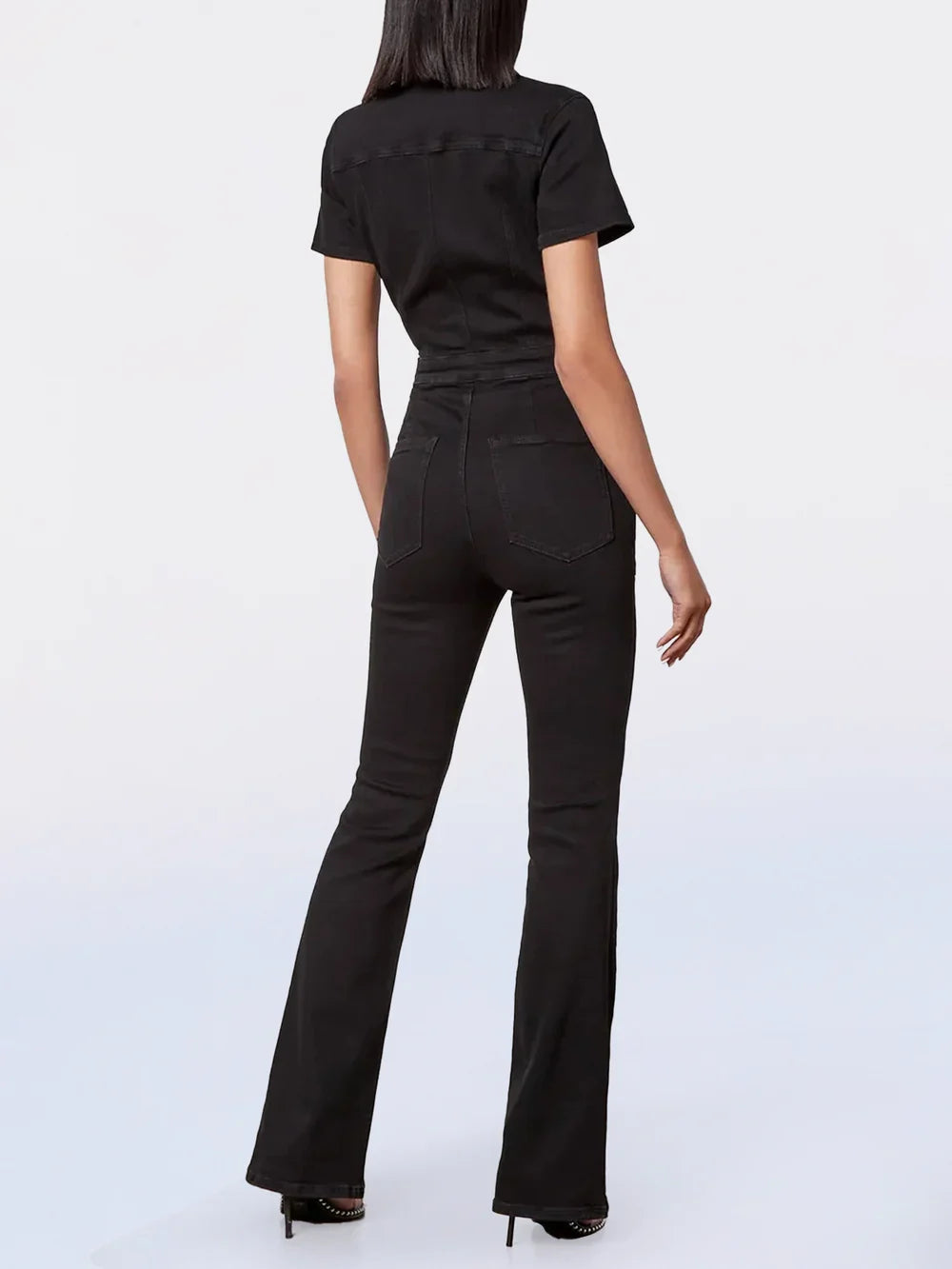 Dünner Denim-Overall in Stiefelform