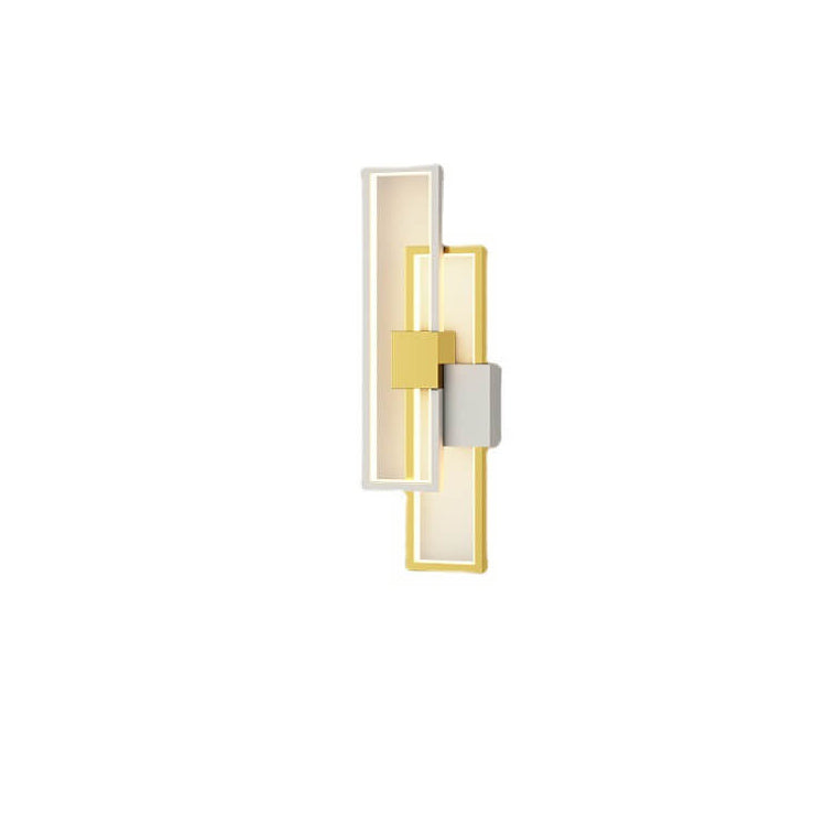 Minimalistische kreative quadratische Rahmen Eisen Silikon LED Wandleuchte