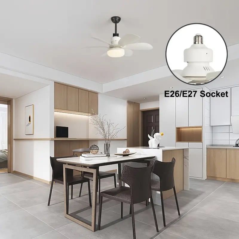 2-IN-1 TRAGFÄHIGER DECKENVENTILATOR & LICHT mit Fernbedienung