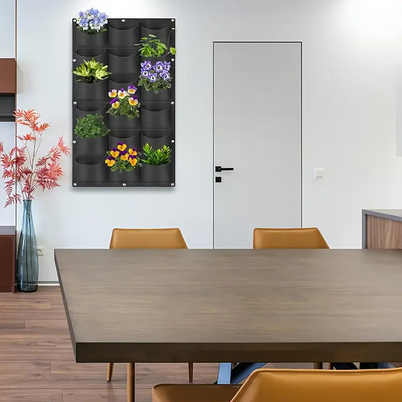 Sandsberg | Filz Pflanzensack für Vertikale Wandmontage – Drei-dimensionaler, Nicht-gewebter Pflanzbeutel