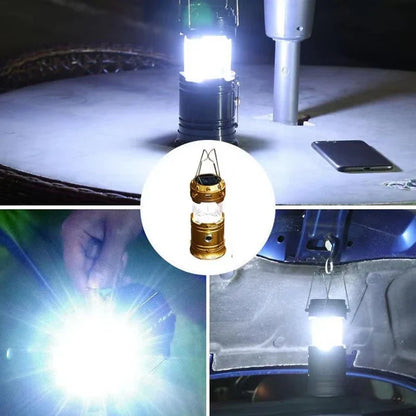 Sandsberg | Solar Campinglampe mit USB-Aufladung – Tragbare LED-Laterne für Outdoor-Aktivitäten und Notfälle