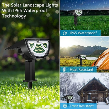 Sandsberg | Solar LED Strahler – Außenbeleuchtung mit Solarplatte für Garten und Wege