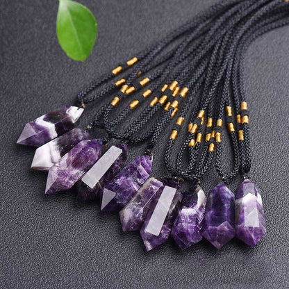 Sandsberg | Natürliche Kristall-Amethyst-Heilungs-Halskette - Lyra