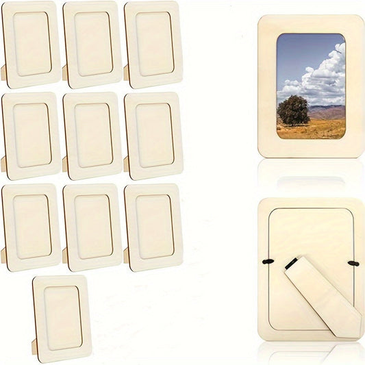 CreativeFrame – Set von 10 DIY Fotohalter Holz
