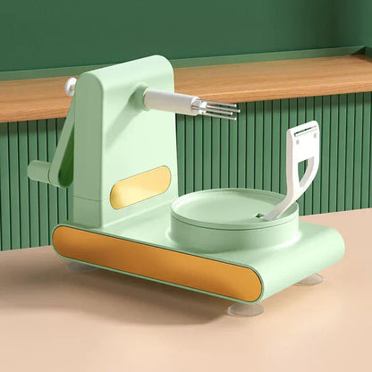 Sandsberg | Einfacher Gemüse- und Obstschäler mit Handkurbel – Für müheloses Schälen