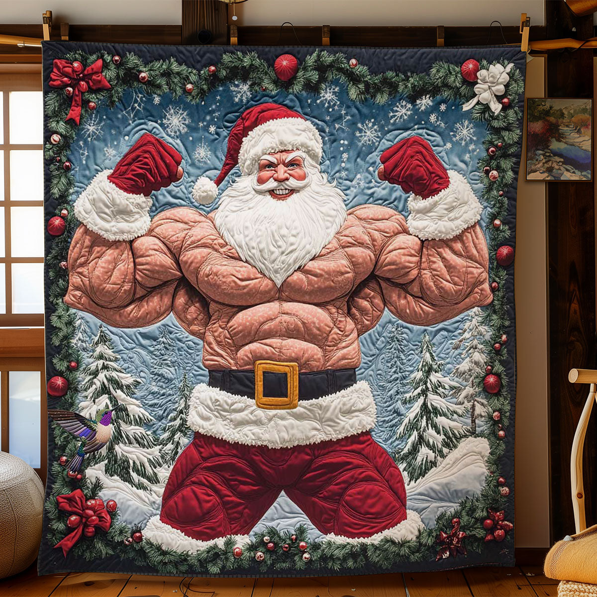 Power Santa Steppdecke