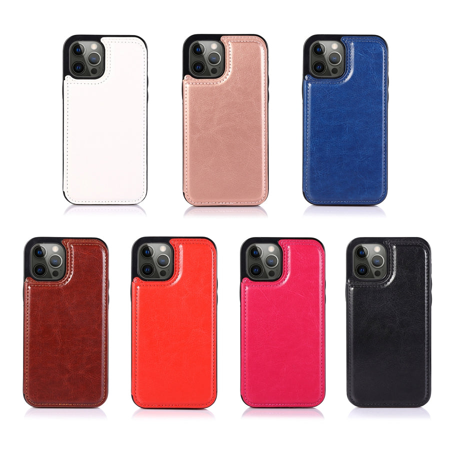 Hochwertige Leder-Brieftaschenhülle für das Apple iPhone | Flip-Cover-Kartenhalter mit Geldbörsen- und Portmoneefunktion