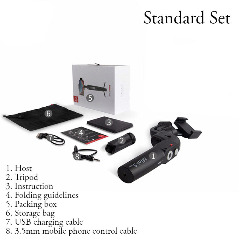 Sandsberg | Mini Anti-Shake Selfie-Stick mit faltbarem Stauraum, Drei-Achsen-Stabilisierungssystem, Objektverfolgung, Zeitrafferfotografie, geeignet für professionelle oder tägliche Fotografie