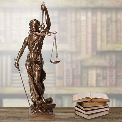 Dekorationsstatue der Göttin der Gerechtigkeit