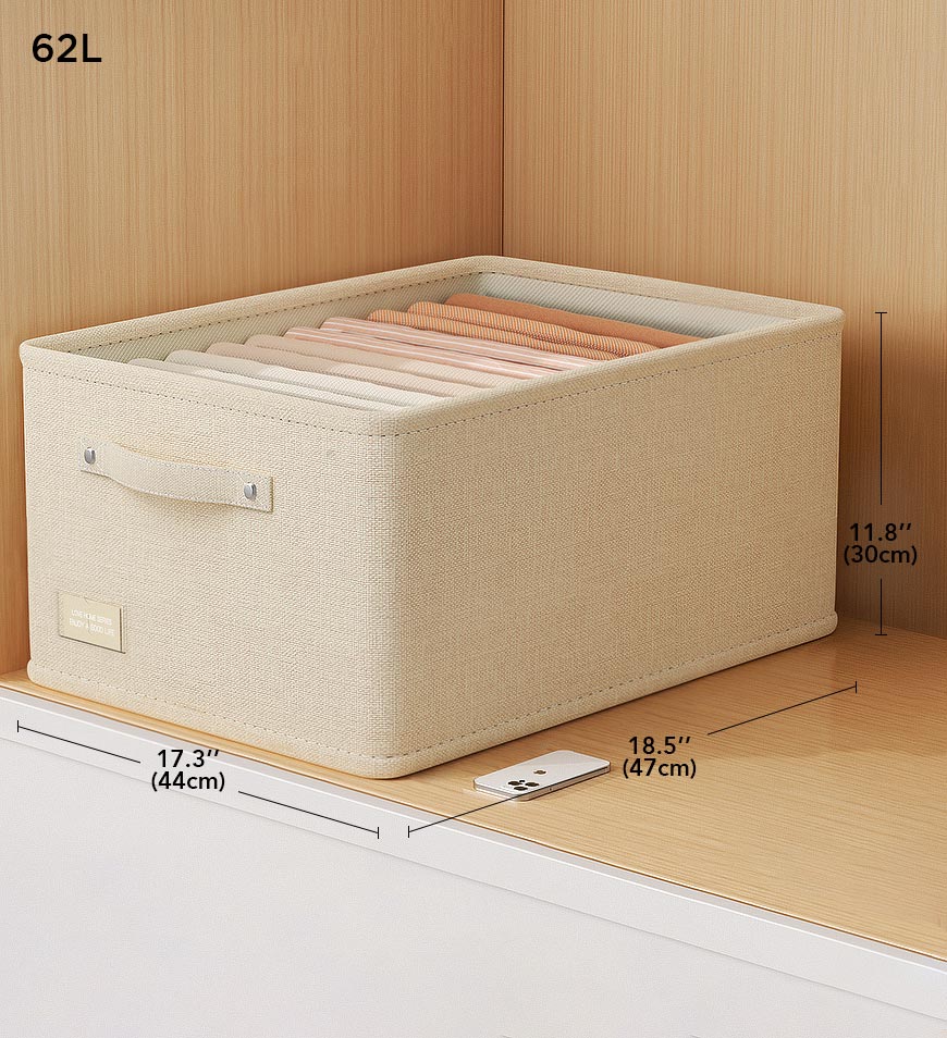 Sandsberg® Große, faltbare Stoffaufbewahrungsbox für Kleidung