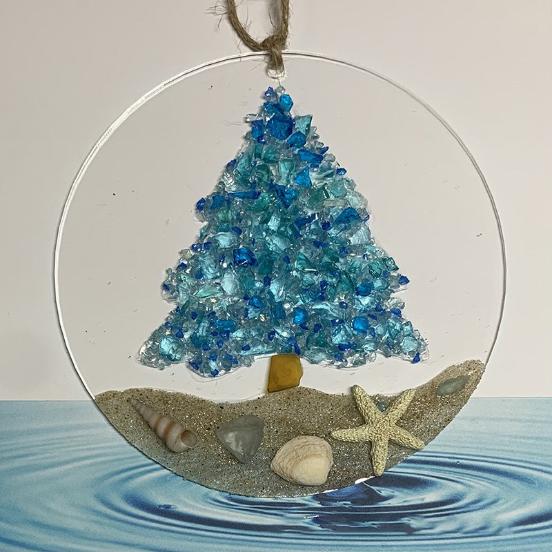 Meeresglas-Sonnenfänger – Ocean Crashing Wave Strandornament