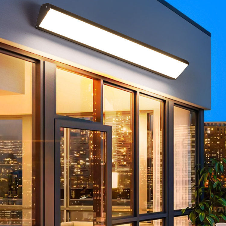 Zeitgenössische industrielle wasserdichte Aluminium rechteckige Rahmen Acryl LED Wandstrahler Lampe für Außenpatio
