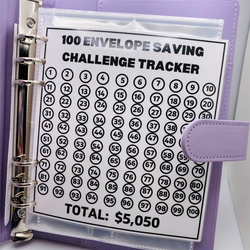 Challenge-Ordner mit 100 Umschlägen
