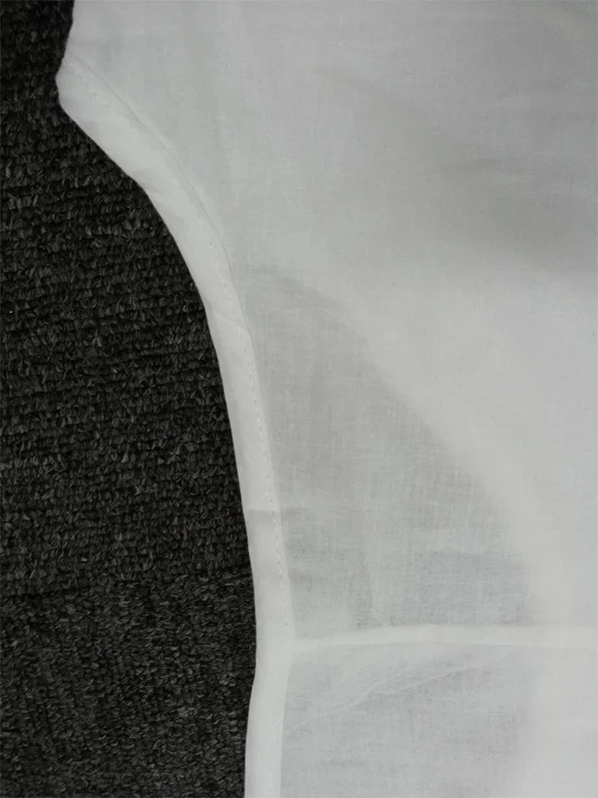 Helmine - Kurzärmeliges Kleid mit Rundhalsausschnitt aus Baumwolle