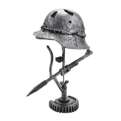 Sandsberg | AntiqueLume | Vintage Stahlhelm Tischlampe – Zeitlose historische Wohnkultur