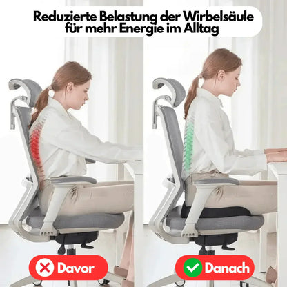 Sandsberg | Ergonomisches 4D Komfort Sitzkissen mit Orthopädischer Unterstützung