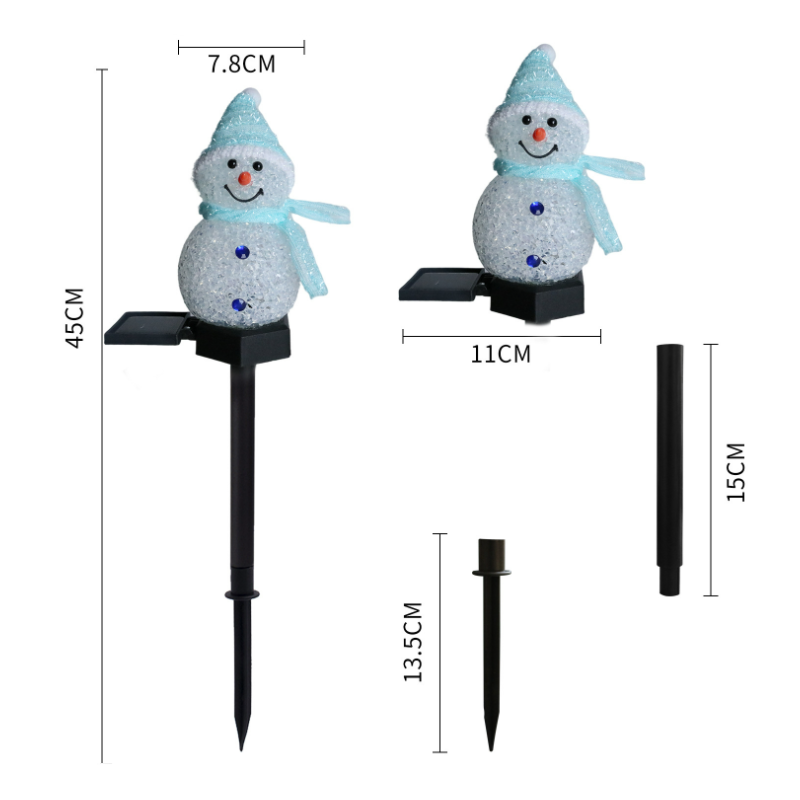 Schneemann Solarleuchte