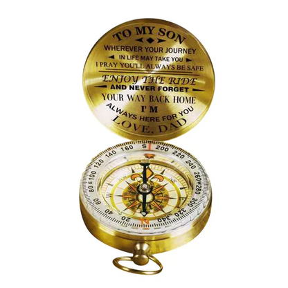 Sandsberg | Dad To Son - Enjoy The Ride - Kompassbeschriftung Multifunktionskompass