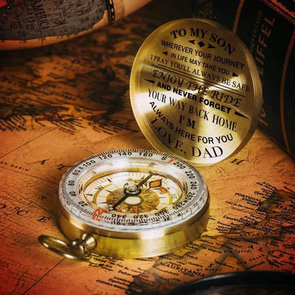 Sandsberg | Dad To Son - Enjoy The Ride - Kompassbeschriftung Multifunktionskompass