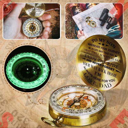 Sandsberg | Dad To Son - Enjoy The Ride - Kompassbeschriftung Multifunktionskompass