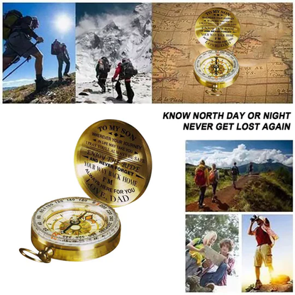 Sandsberg | Dad To Son - Enjoy The Ride - Kompassbeschriftung Multifunktionskompass