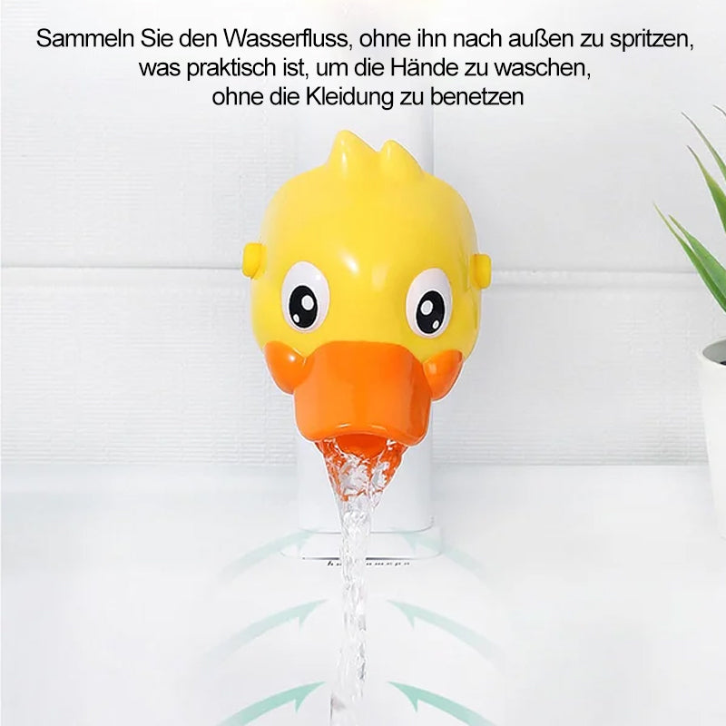 Niedliche kleine gelbe Enten-Wasserhahnverlängerung