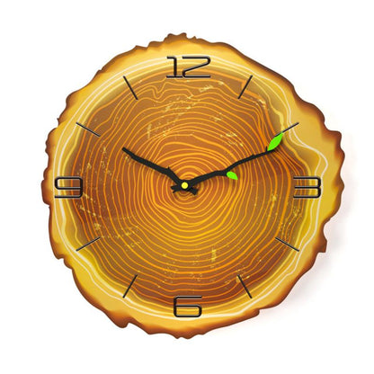 Sandsberg | Holz Jahresringe Wanduhr