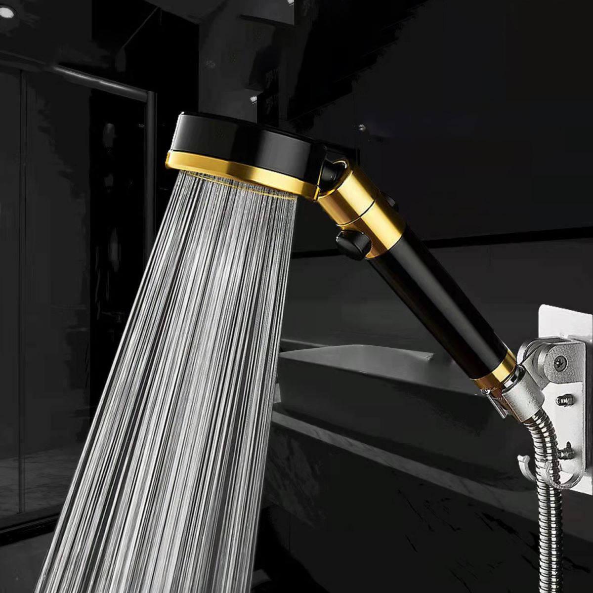 Sandsberg | Moderne Aluminium-Handdusche Verstellbarer Wasserfluss Wandmontierte Handdusche