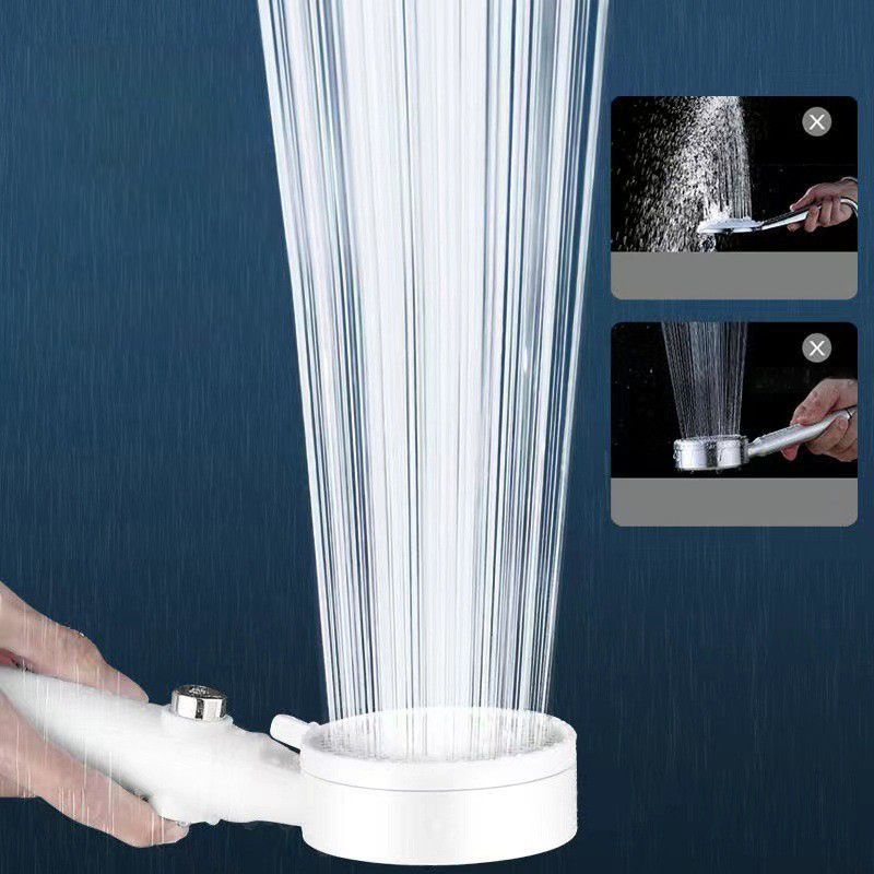 Sandsberg | 5 Sprays Duschkopf Rund Wandmontierter Kunststoff Wandanschluss Halter Handheld Duschkopf