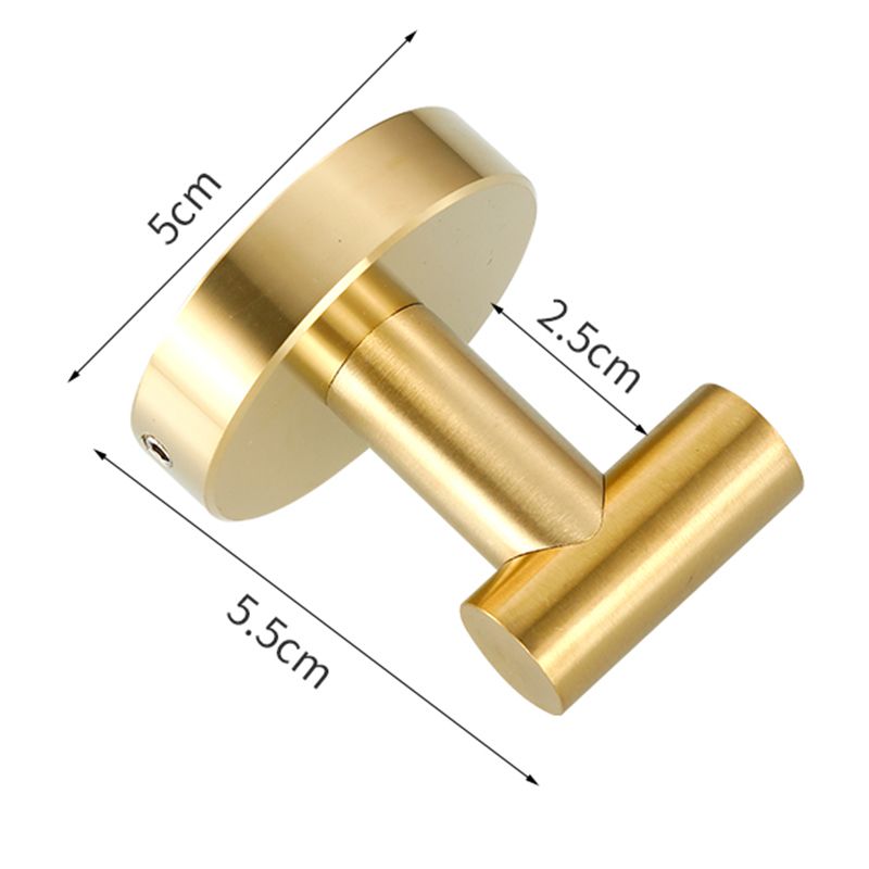 Sandsberg | Modernes Badezimmerzubehör-Set Metall Kleiderhaken in poliertem Chrom/Gold
