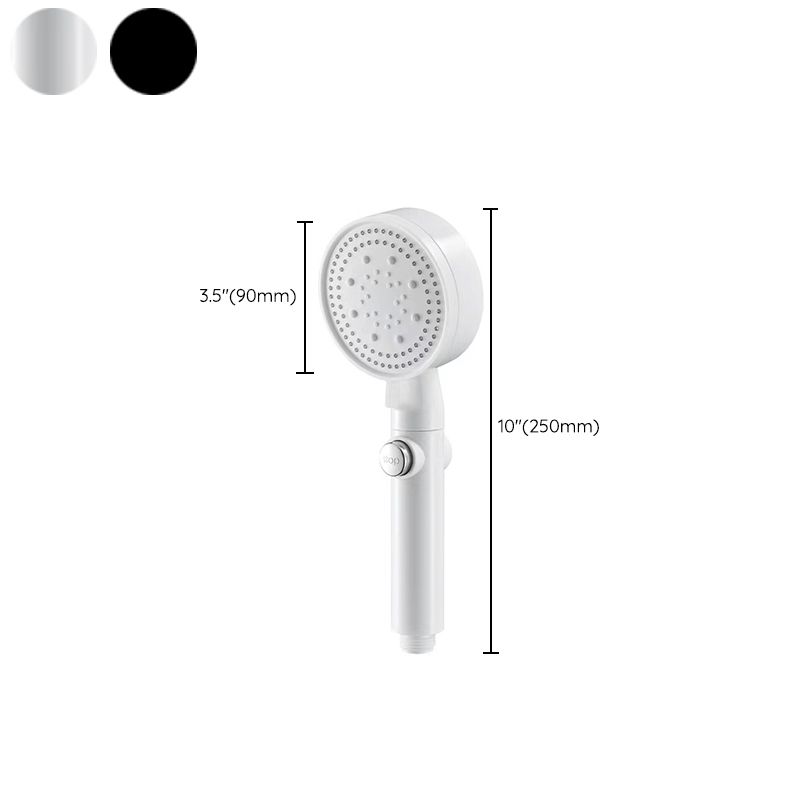 Sandsberg | 5 Sprays Duschkopf Rund Wandmontierter Kunststoff Wandanschluss Halter Handheld Duschkopf