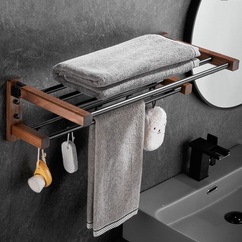 Sandsberg | Holz- & Aluminium Badezimmerset Braun Badezimmerzubehörset