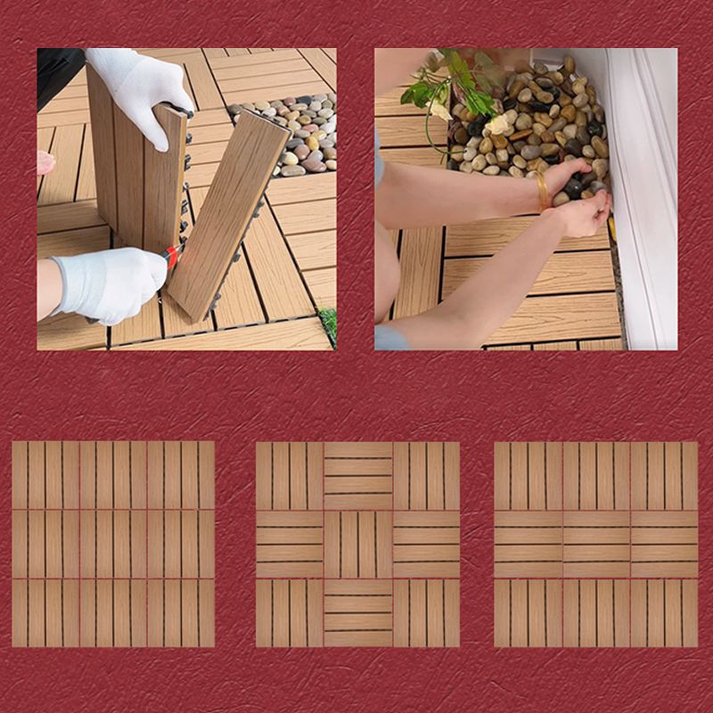 Sandsberg | Quadrat Ingenieur Holzfußboden Wasserabweisend Glatte Fliese für Patio Garten
