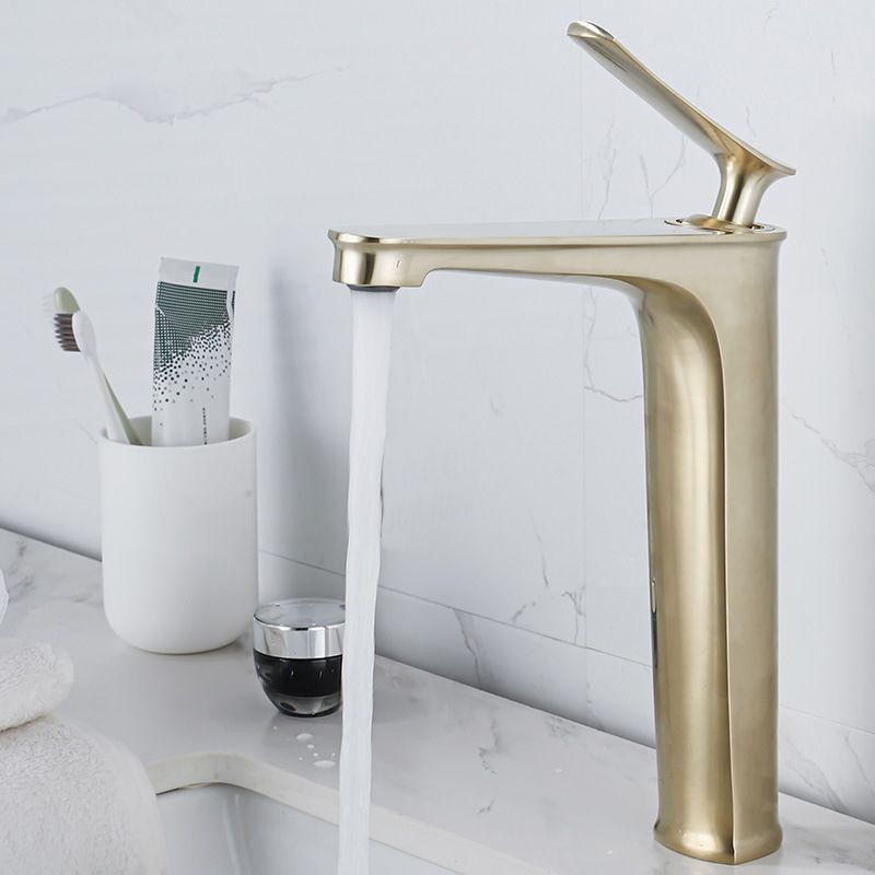 Sandsberg | 1 Griff Vollkupfer Badezimmer Waschbecken Wasserhahn Nordic Modern Vanity Wasserhahn mit Abfluss